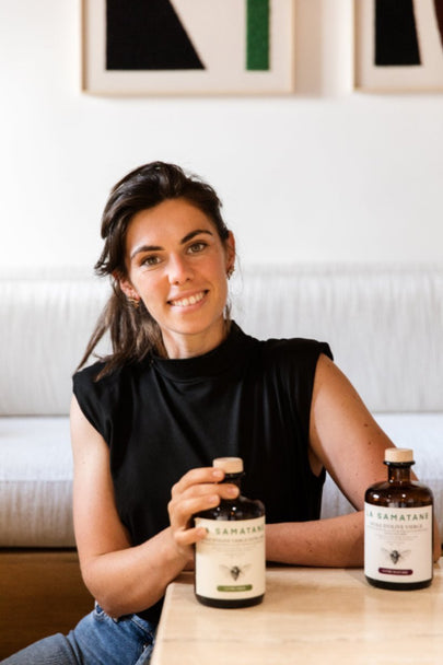 Marine Manassero, productrice de la marque d'huiles d'olives provencales La Samatane